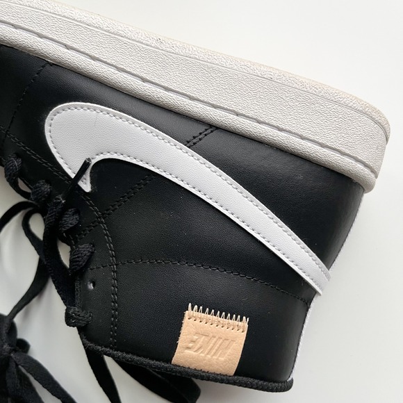 Nike Court Royale 2 Mid High Top Black White Womens 7 - Picture 9 of 15